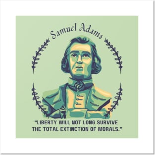 Samuel Adams Portrait and Quote Posters and Art